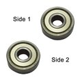 Superior Electric Replacement Ball Bearing - 2 x Shield, ID 10 mm x OD 30 mmx W 9 mm, PK 2 SE 6200ZZ